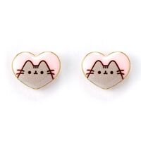 THE CARAT SHOP Pusheen Heart earrings