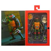 NECA Teenage Mutant Ninja Turtles Cartoon Ultimate Raphael VHS figure 18cm