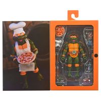 NECA Teenage Mutant Ninja Turtles Cartoon Ultimate Michelangelo VHS figure 18cm