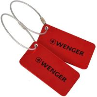 T/G WENGER TRAVEL ACCESSORIES LUGGAGE TAGS RED