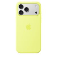 Apple iPhone 17 Pro Max Silicone Case with MagSafe Neon Yellow