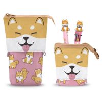 KARACTERMANIA Oh My Pop! Shiba pencil casel + Pen 10 colours + erasable pen