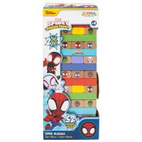 WOOMAX Marvel Spidey blocks tower + domino wooden set