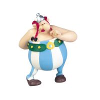 FIG PLASTOY OBELIX IN LOVE  HOLDING FLOWERS