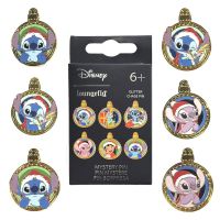 LOUNGEFLY Loungefly Disney Stitch Holiday Mystery Blind Box Enamel Pin assorted