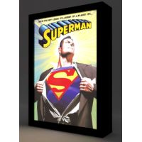 Quadro Retroilluminato LED Superman