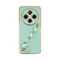 Vivid Slim Case with Heart Chain Hand Strap Redmi 14C 4G Green