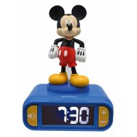 LEXIBOOK Disney Mickey 3D Night Light Alarm Clock