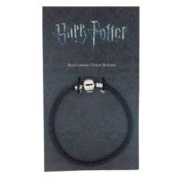 THE CARAT SHOP Harry Potter black leather charm bracelet
