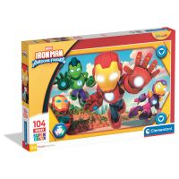 CLEMENTONI Marvel Iron Man and His Awesome puzzle 104pcs