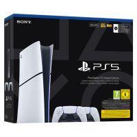 PlayStation 5 Digital Edition E Slim + 2 DualSense White