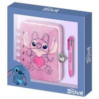 KARACTERMANIA Disney Stitch Disney Angel Heart Plush diary + pen