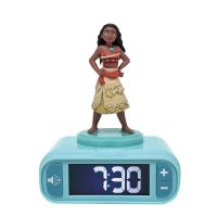 LEXIBOOK Disney Moana Vaiana 3D Night Light Alarm Clock
