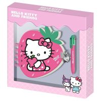 KARACTERMANIA Hello Kitty and Friends Strawberry Diary + pen