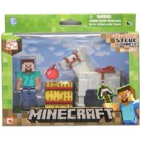 Figure Minecraft Steve and Horse Pack