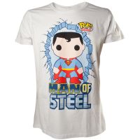 T-Shirt Superman Funko Bianco L