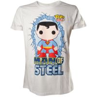 T-Shirt Superman Funko Bianco S