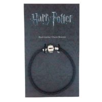 THE CARAT SHOP Harry Potter black leather charm bracelet