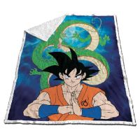 TOEI ANIMATION Dragon Ball Z coral sherpa blanket