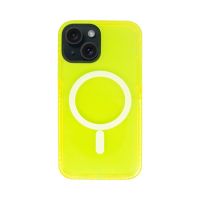 Vivid Magsafe Silicone Case Apple iPhone 15 Yellow