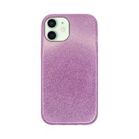 Vivid Glitter Shine Plastic Hard Case Apple iPhone 12/12 Pro Purple
