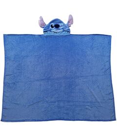Coperta in Pile con Cappuccio Disney Stitch