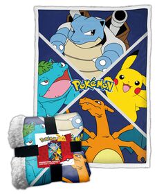 Coperta Sherpa Pokemon Classic