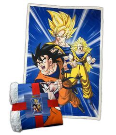 Coperta Sherpa Dragon Ball Z Goku Transformation