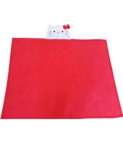 Coperta in Pile con Cappuccio Hello Kitty Fiocco Rosso