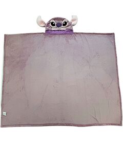 Coperta in Pile con Cappuccio Disney Stitch Angel