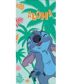 Telo Mare Poliestere Disney Stitch Aloha 70x140cm