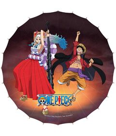 Ombrello Parasole Wagasa One Piece Monkey D.Luffy & Yamato