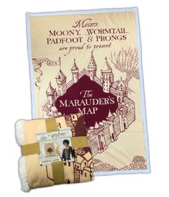 Coperta Sherpa Harry Potter The Marauder's Map