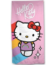 Telo Mare Poliestere Hello Kitty Rainbow 70x140cm