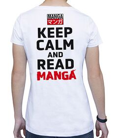 T-Shirt Keep Calm Read Manga Donna L TGGTEX017-L