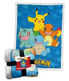 Coperta Sherpa Pokemon Happy Crew