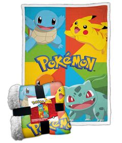 Coperta Sherpa Pokemon Multicolor