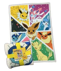 Coperta Sherpa Pokemon Eevee Transformation