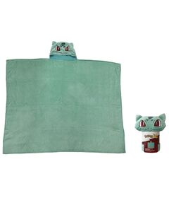 Coperta in Pile con Cappuccio Pokemon Bulbasaur