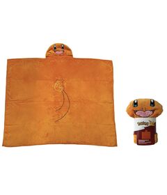 Coperta in Pile con Cappuccio Pokemon Charmander