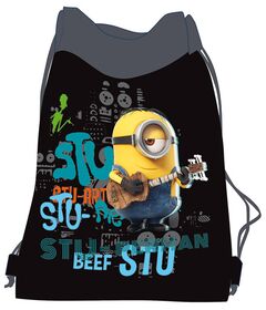 Sacca Minions Nero 30x40cm MINION SAKKYBAG NERO