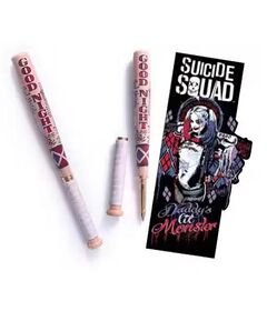 Penna Mazza da Baseball + Segnalibro Harley Quinn
