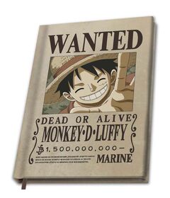 Taccuino A5 One Piece Wanted Monkey D.Luffy