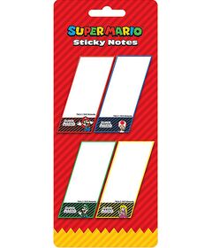 Foglietti Adesivi Super Mario 4 Colori