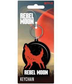 Rebel Moon Howling Wolf Keychain RK39488C