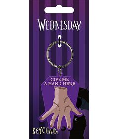 Wednesday Give Me a Hand Here Keychain RK39476C