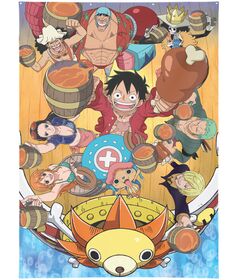 Wall Decor One Piece Crew 125x85cm OP-2756CR