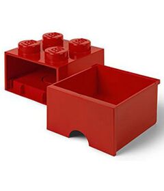 LEGO Brick 4 Drawer Red Container RCL BD4 RD