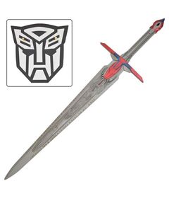 Spada Non Affilata Transformers Optimus Prime e Supporto