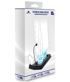 FREAKS PS5 Base Ricarica Ventilata Console e 2 DualSense